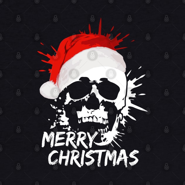 Merry Christmas Santa Claus Skull by dnlribeiro88